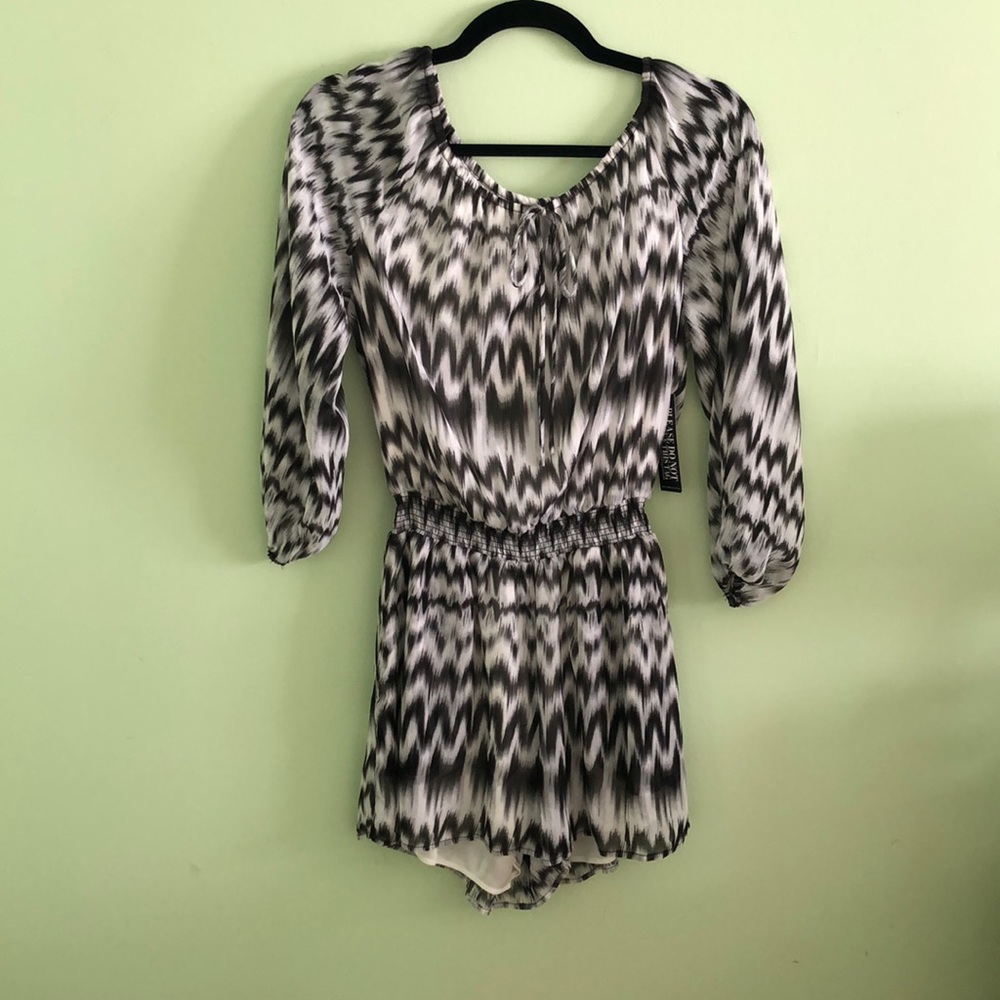 NY&C Zebra Print Romper